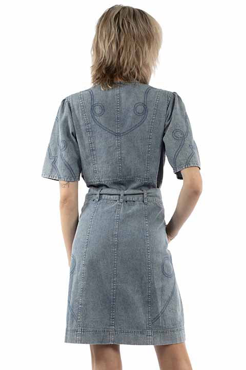SCULLY: Women's Rope Yoke Stitch Dress