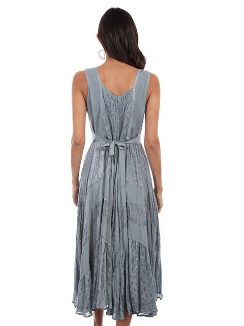 SCULLY: Women's Lace-Up Front Perfect Flowy Sun Dress (SO MANY COLORS)