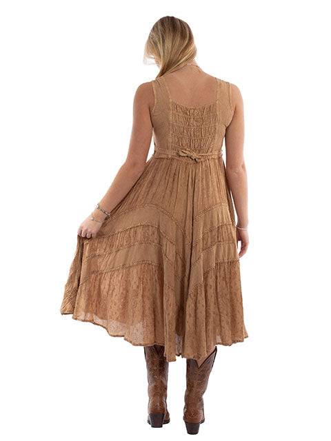 SCULLY: Women's Lace-Up Front Perfect Flowy Sun Dress (SO MANY COLORS)