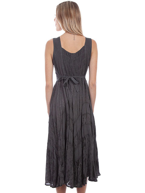SCULLY: Women's Lace-Up Front Perfect Flowy Sun Dress (SO MANY COLORS)