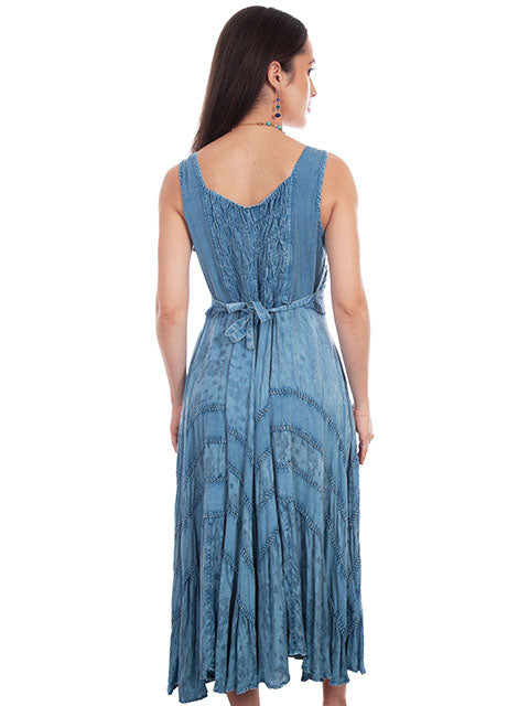 SCULLY: Women's Lace-Up Front Perfect Flowy Sun Dress (SO MANY COLORS)