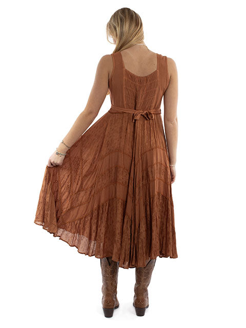 SCULLY: Women's Lace-Up Front Perfect Flowy Sun Dress (SO MANY COLORS)