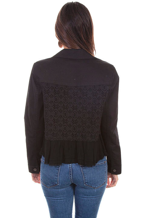 SCULLY: Ladies Denim & Lace Jacket