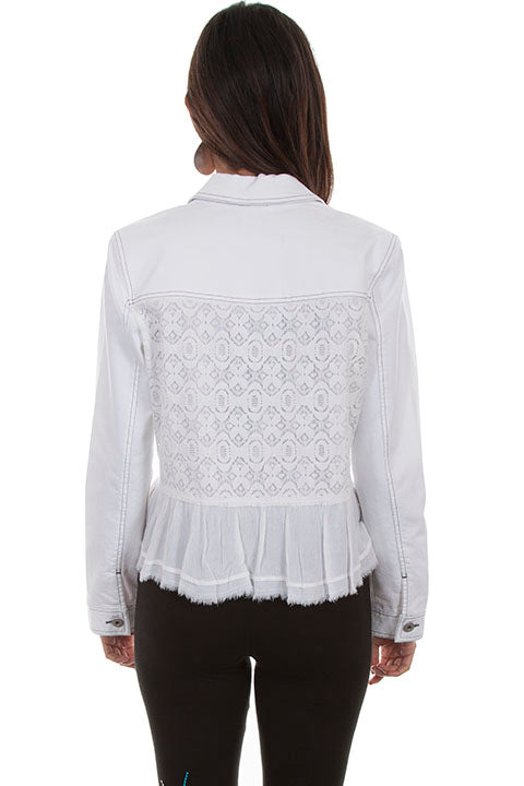SCULLY: Ladies Denim & Lace Jacket