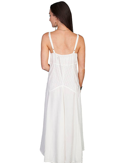 Scully: Women's Patchwork Spaghetti Strap Dress with Front Tie
