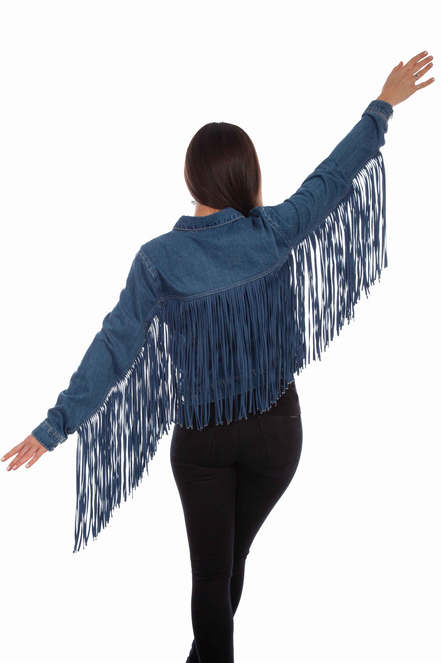 SCULLY DENIM JACKET W/DENIM FRINGE