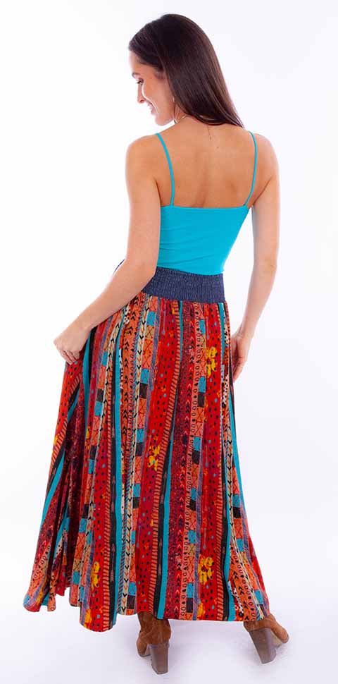 Scully- Patchwork Santa Fe Wrap Skirt