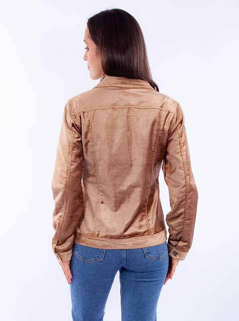 SCULLY: Women's Denim Styled Velvet Embroidered Jacket