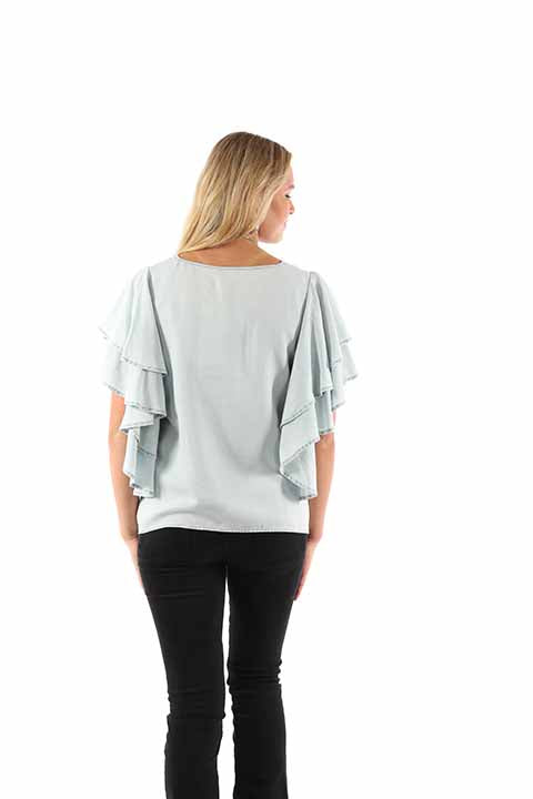 SCULLY CINCHE FRONT BLOUSE