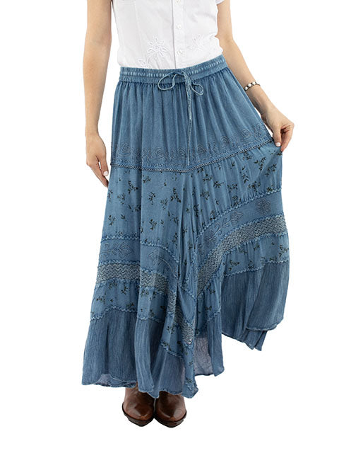 Scully- Floral and Lace Flow Skirt