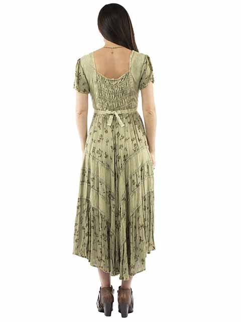 Scully: Cap Sleeve Floral Embroidery Casual Dress