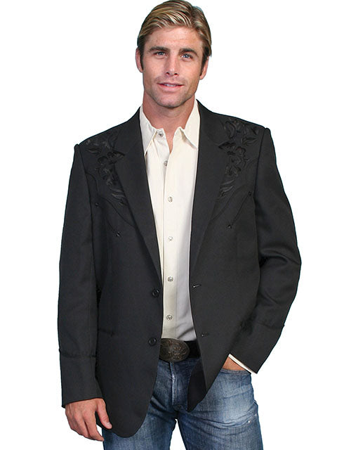 SCULLY- Men's Blazer With Rose Embroidery (SO MANY COLORS)