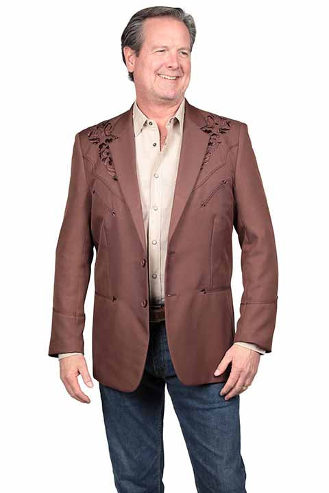 SCULLY- Men's Blazer With Rose Embroidery (SO MANY COLORS)