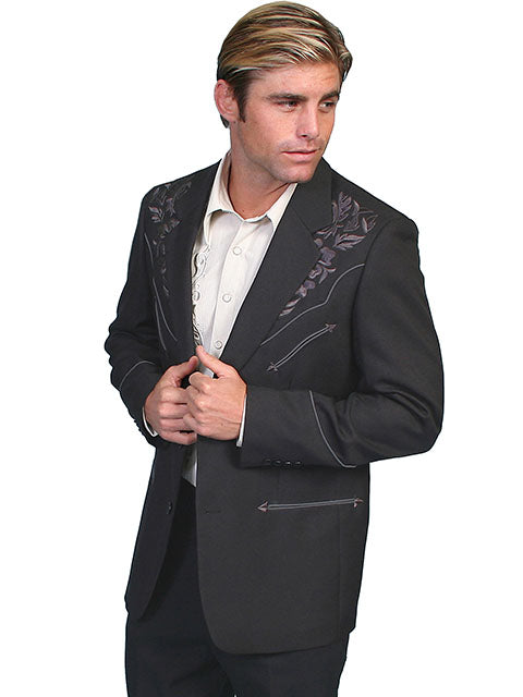 SCULLY- Men's Blazer With Rose Embroidery (SO MANY COLORS)