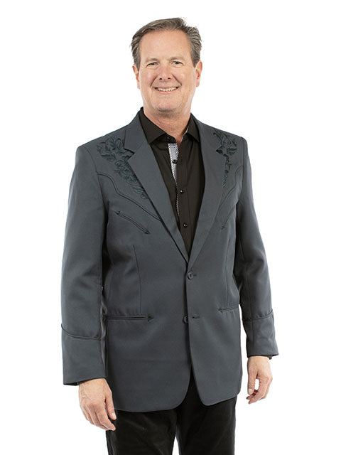 SCULLY- Men's Blazer With Rose Embroidery (SO MANY COLORS)