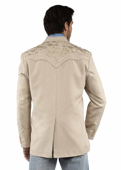 SCULLY- Men's Blazer With Scroll Embroidery