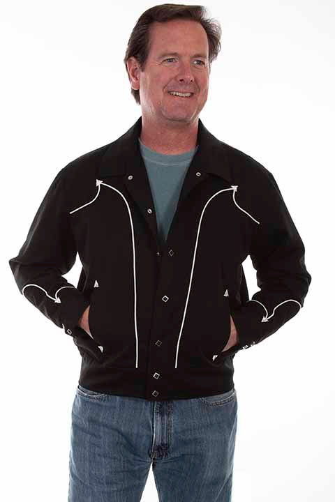 SCULLY- Men's Bomber-Style Rope Piping Jacket