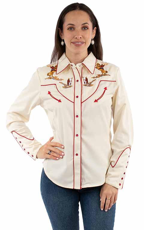 SCULLY- Women's Roping Hereford Button Down