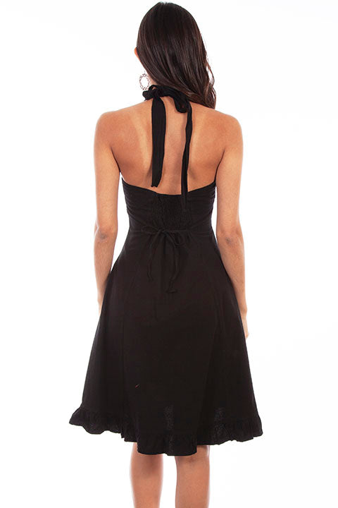 SCULLY- Women's Halter Top Flower Vine Dress