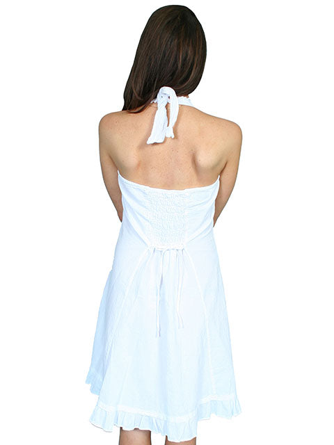 SCULLY- Women's Halter Top Flower Vine Dress