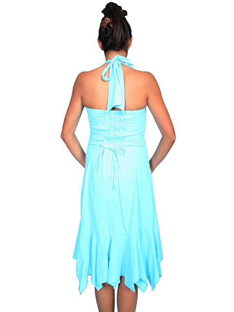 SCULLY- Women's Ruffled halter Top Dress