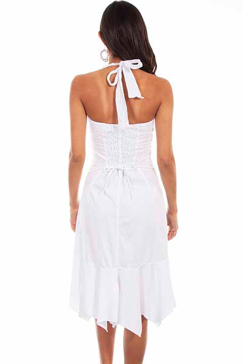 SCULLY- Women's Ruffled halter Top Dress