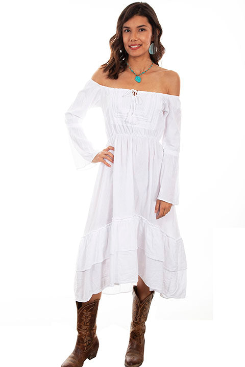 SCULLY-Womens Off-the-shoulder Summer Dress