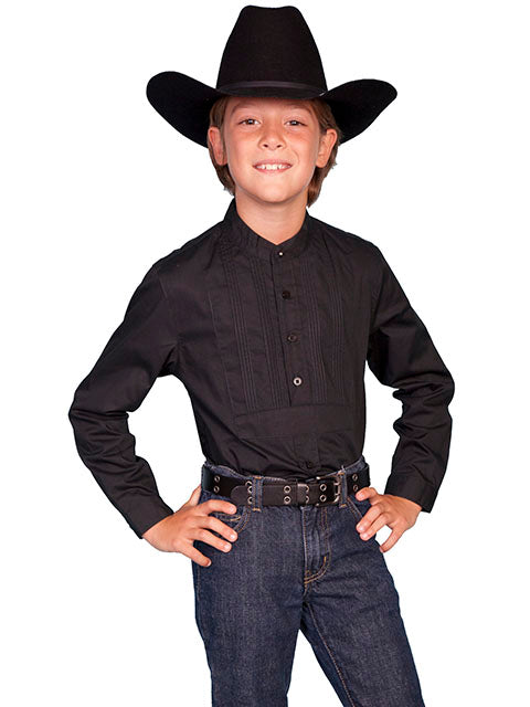 SCULLY- Kids Tuxedo Style Button Down