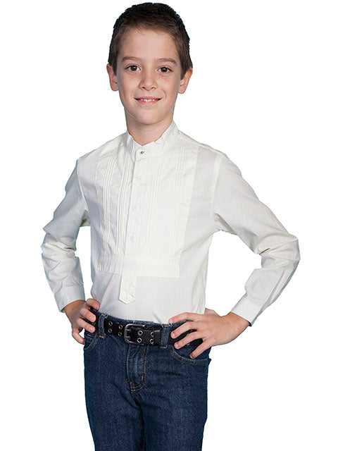 SCULLY- Kids Tuxedo Style Button Down