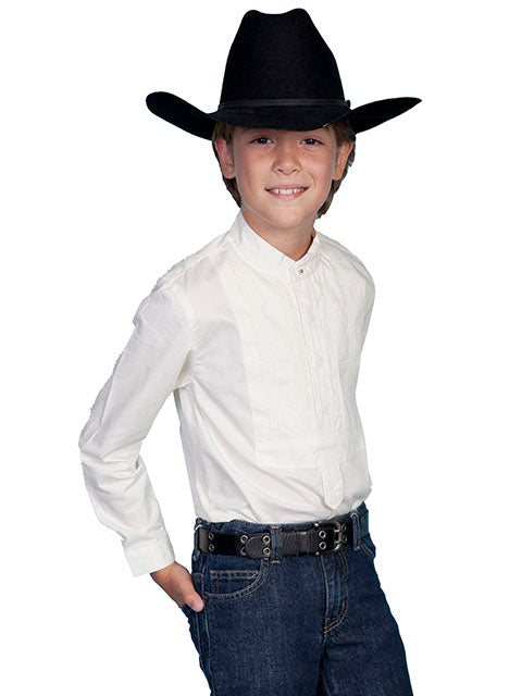 SCULLY- Kids Tuxedo Style Button Down
