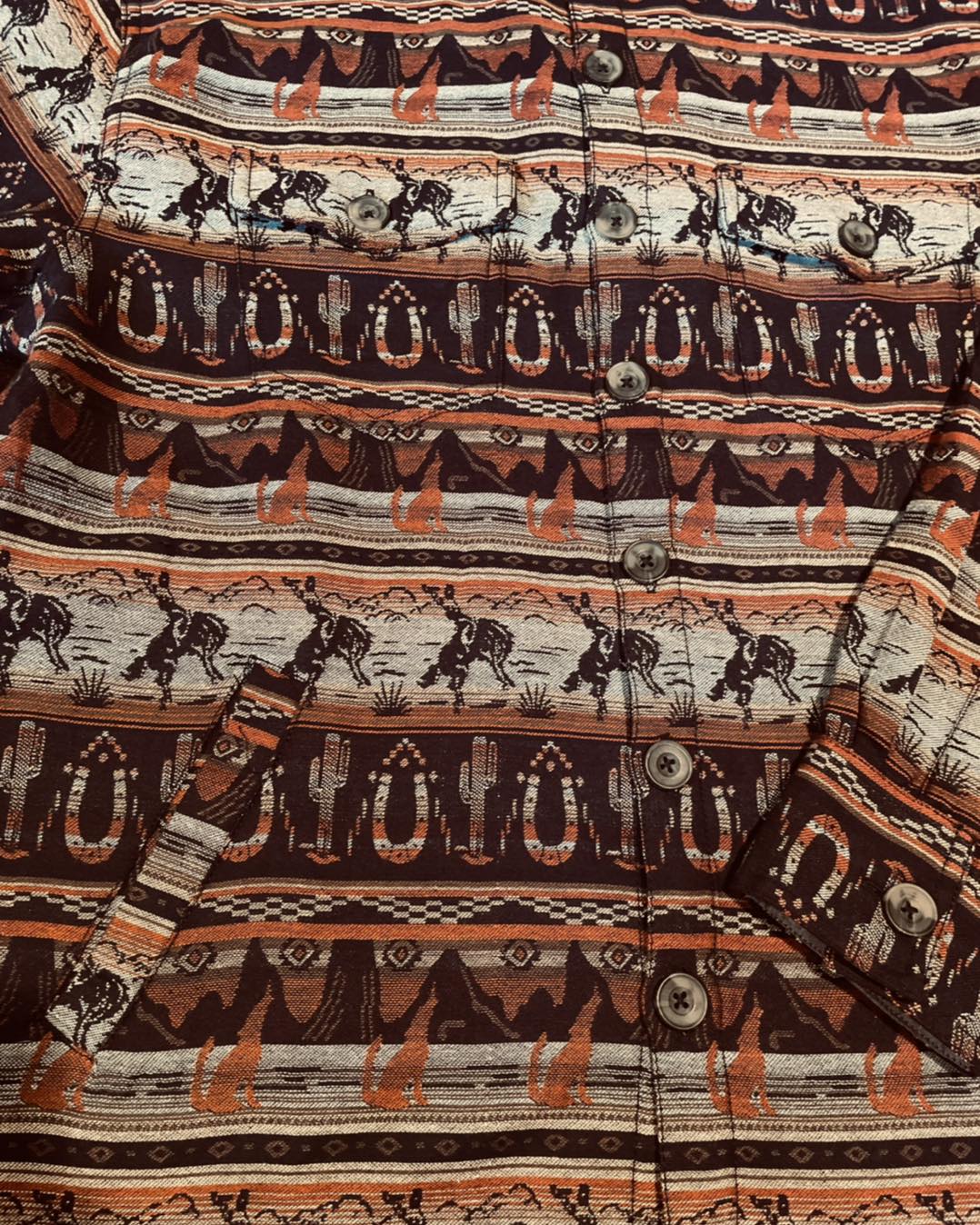 Mens Everyday Shackets: Aztec/ Buckaroo