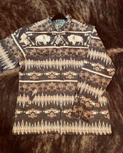 Load image into Gallery viewer, Mens Everyday Shackets:  Soft Cotton Buffalo Print