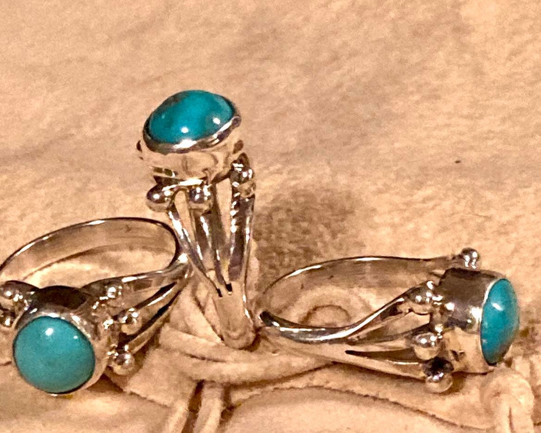 Turquoise Stone and Sterling Silver Ring