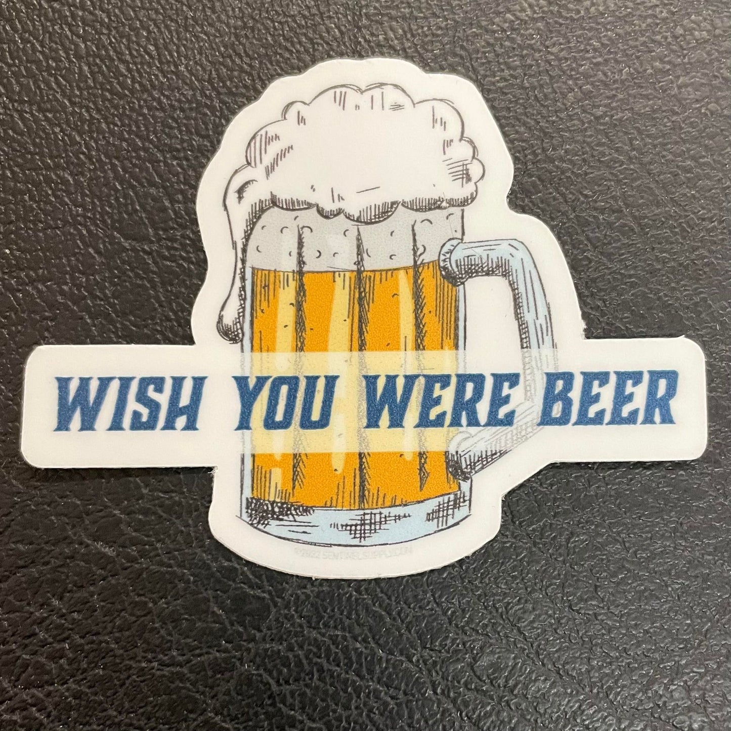 WIsh You Were Beer Decal Sticker