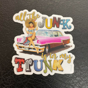 Junk in the Truck Decal Sticker