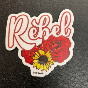 Rebel Rose Decal Sticker