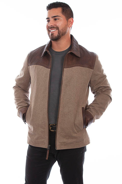 Scully Men's Grey  Two-Toned Coat