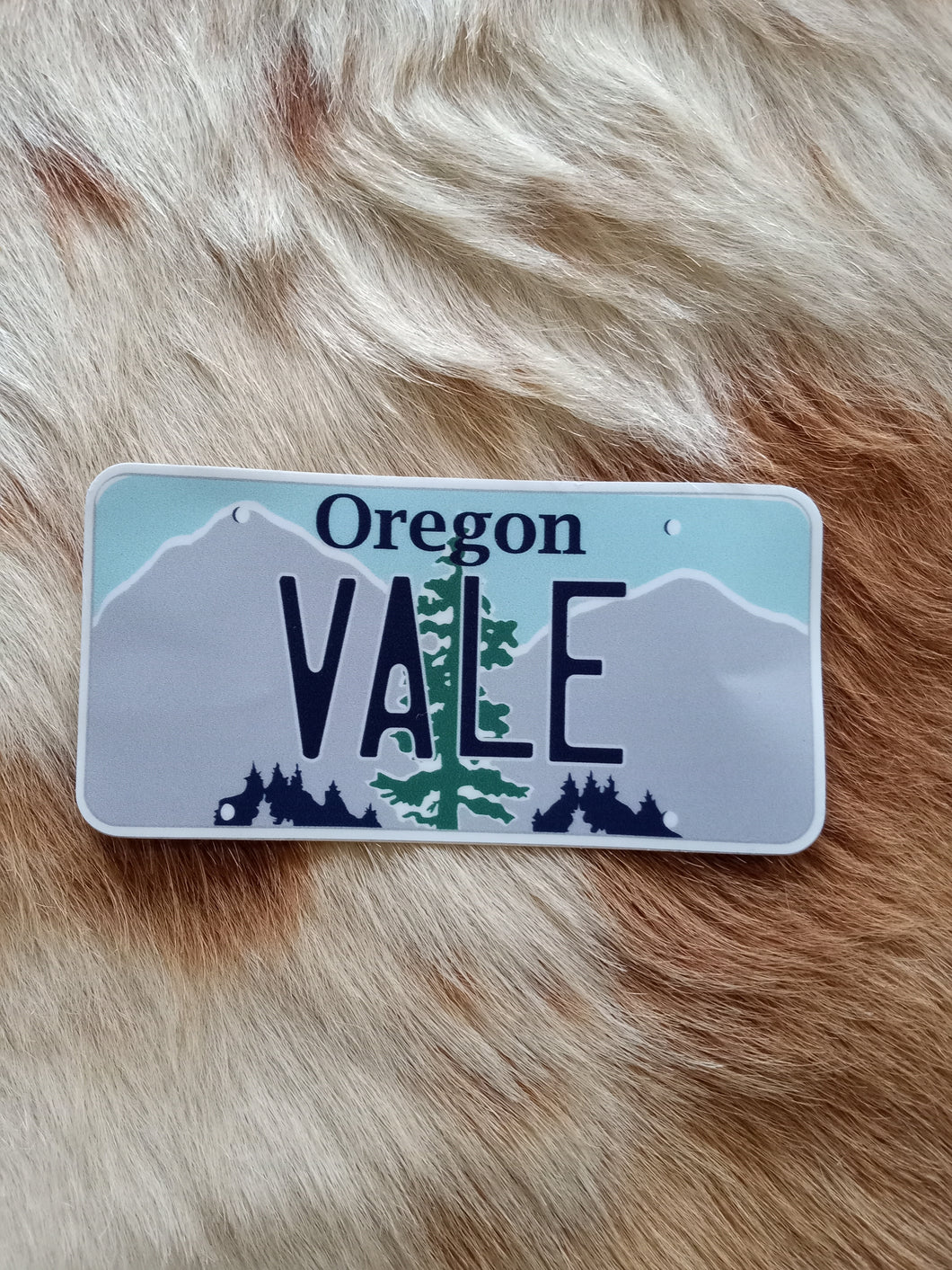 Vale, Oregon Licence Plate Decal Sticker