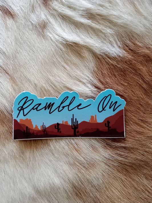 Ramble On Decal Sticker