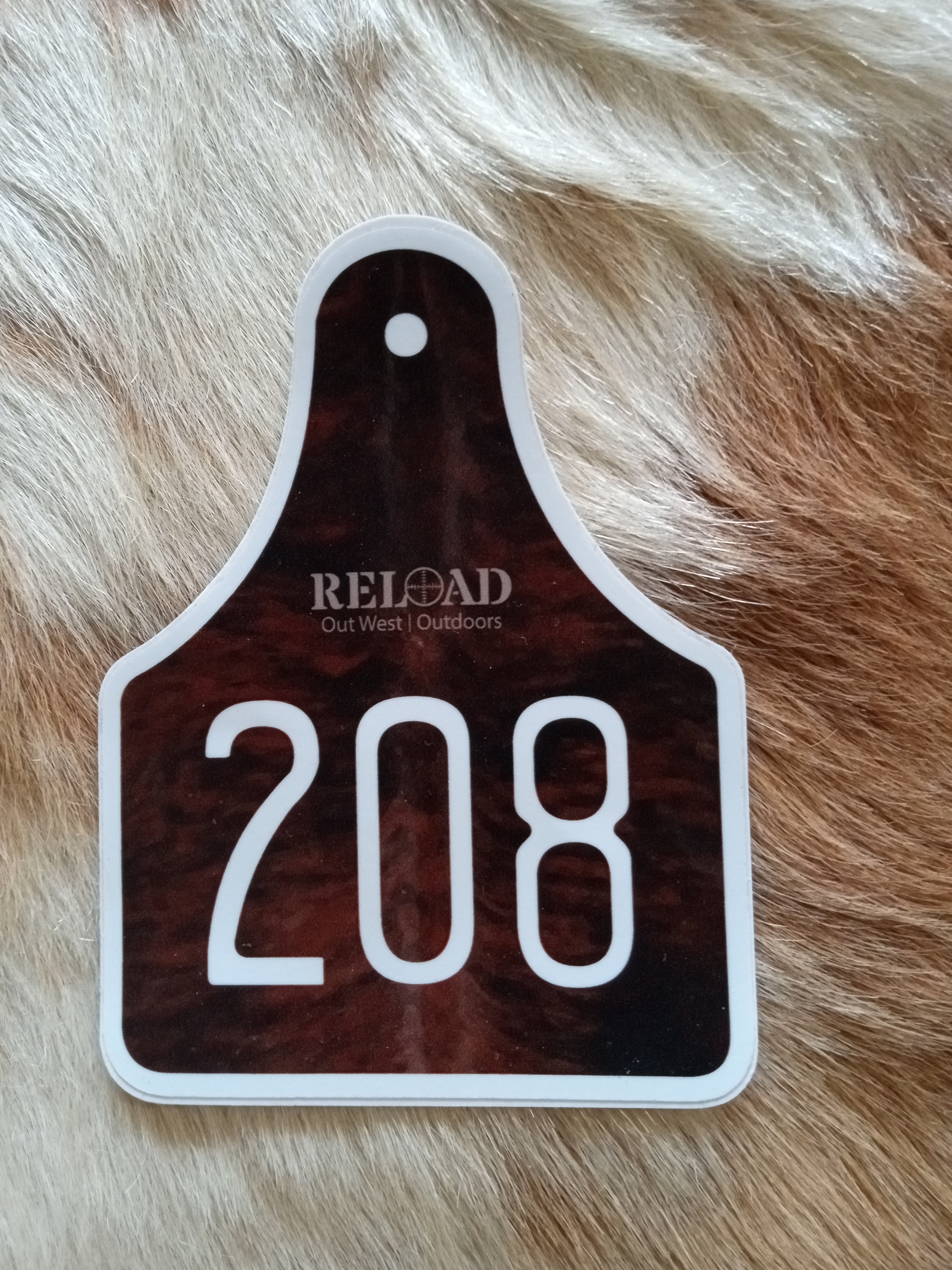 Ear Tags Sticker 208 Ear Tag Decal Sticker – Reload Out West Outdoors