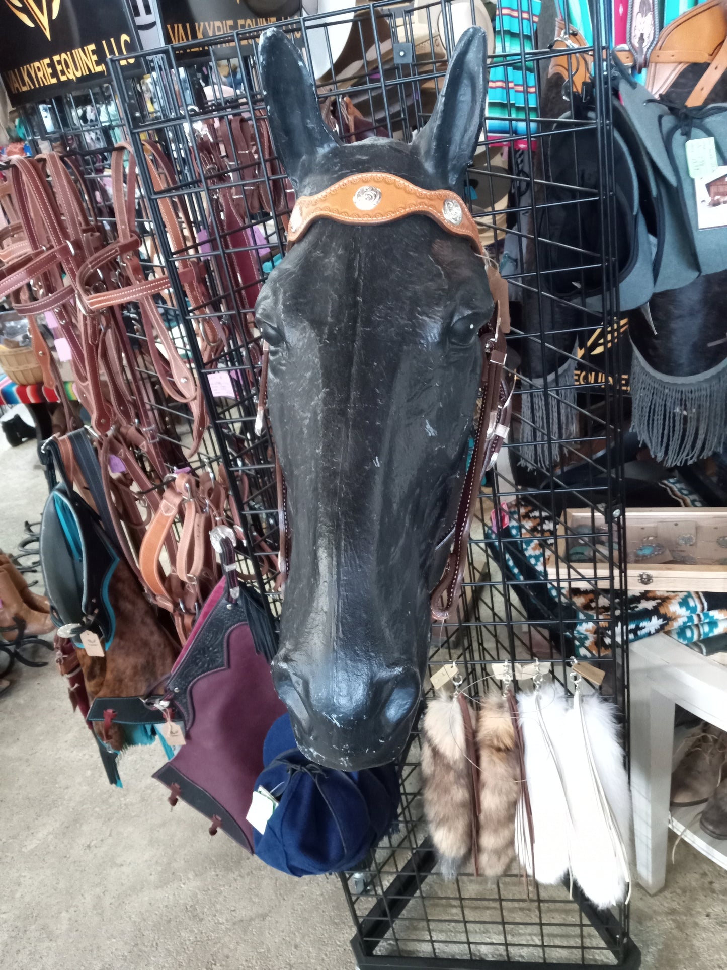 Valkarie Equine Full Headstall: Sliver Plated