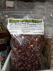 Sun Gold Farm Popcorn: Ruby Red Popping Corn