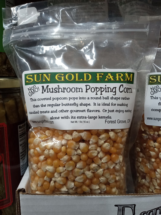 Sun Gold Farm Popcorn: Mushroom Popping Corn