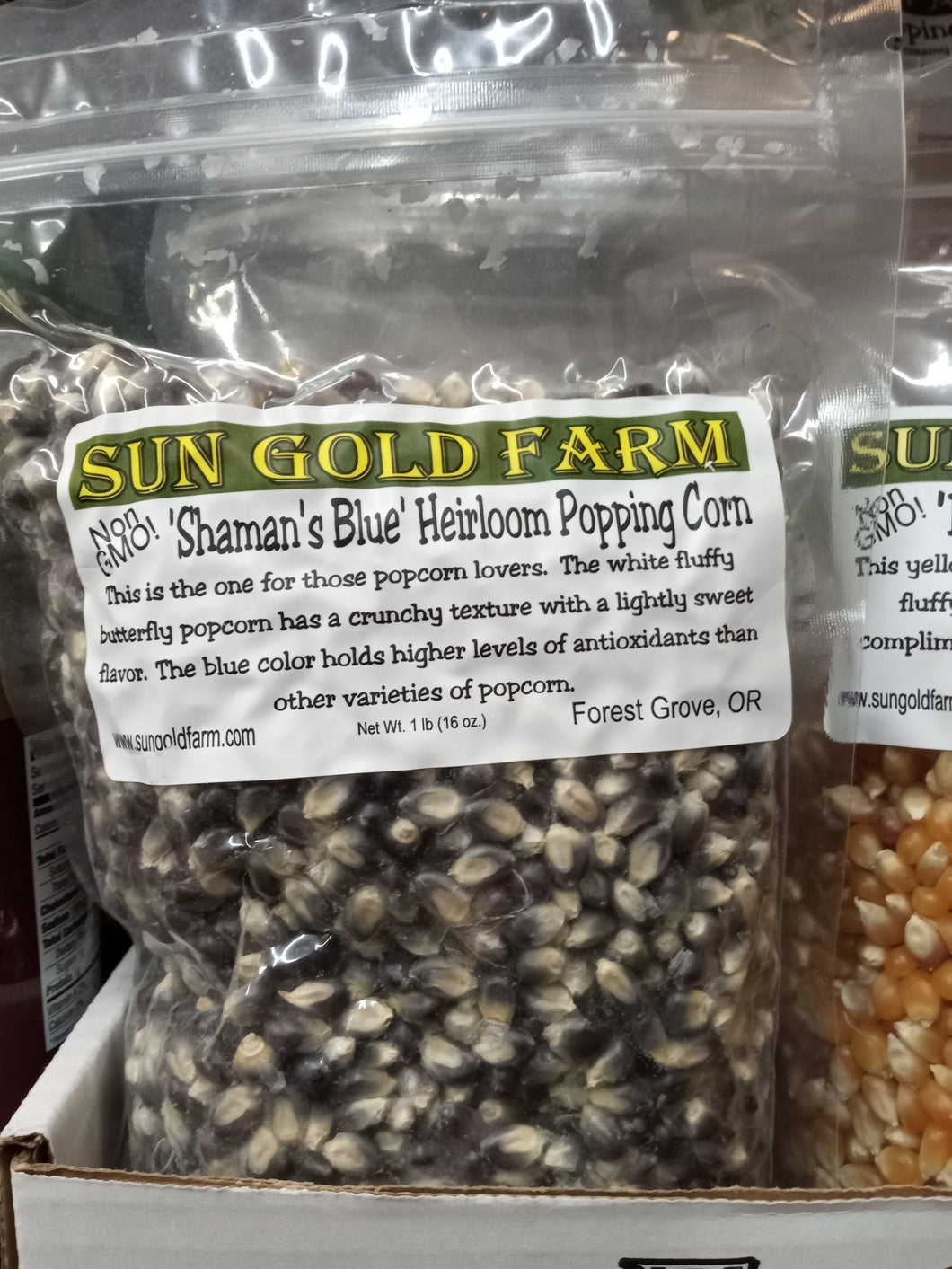 Sun Gold Farm Popcorn: Shaman's Blue Heirloom Popping Corn
