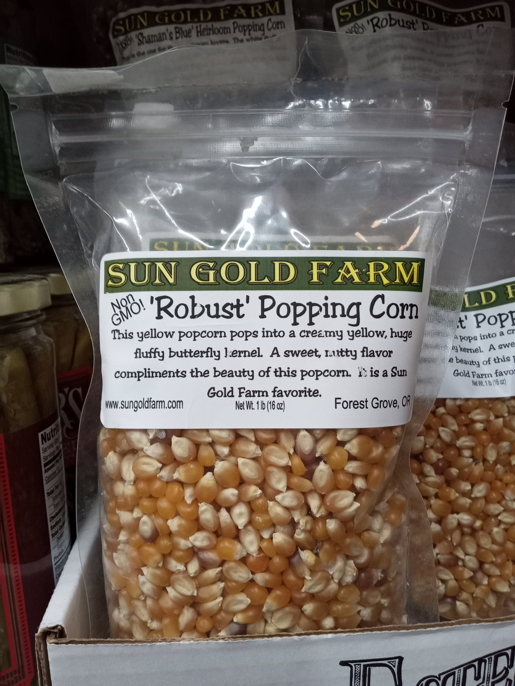 Sun Gold Farm Popcorn: Robust Popping Corn