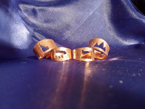 Punched Copper Rings