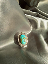 Load image into Gallery viewer, Genuine Turquoise and Sterling Silver Ring