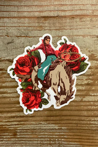 Rodeo Quincy Sticker: Buckaroo Logo